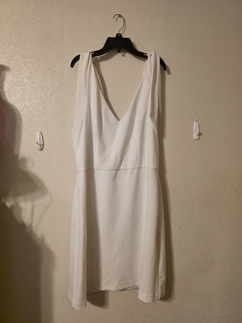 BCBGeneration White V-Neck Mini Dress